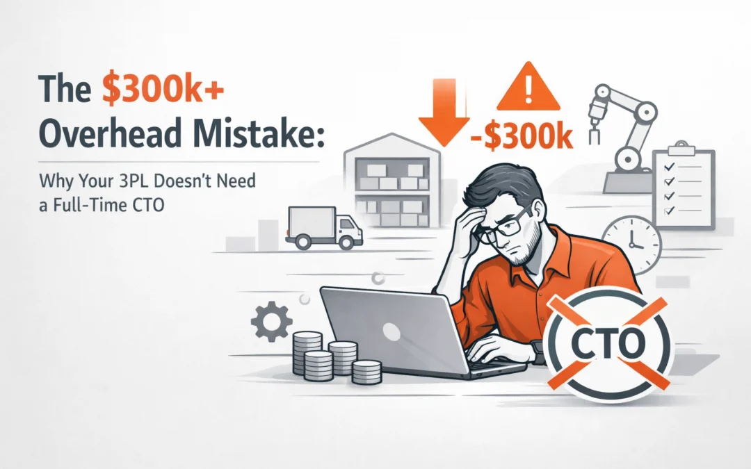 The $300k+ Overhead Mistake: Why Your 3PL Doesn’t Need a Full-Time CTO